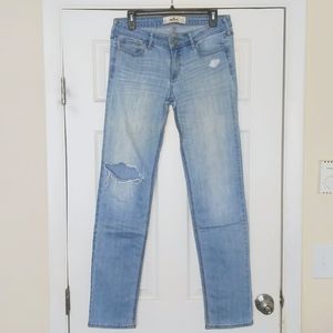 Hollister Junior's Jeans Size 9L - Distressed Skinny - Tall / Long